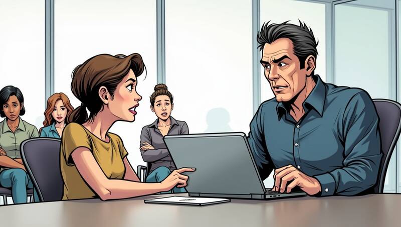 Kritik vom Chef vor Kollegen