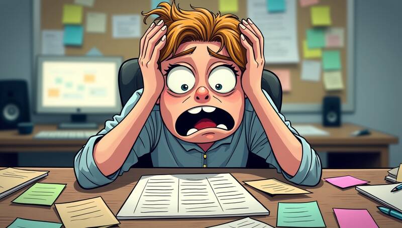 Überforderung durch zu viele Aufgaben